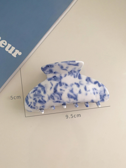 New vintage blue and white blue and white porcelain pattern hairpin-chiquechics