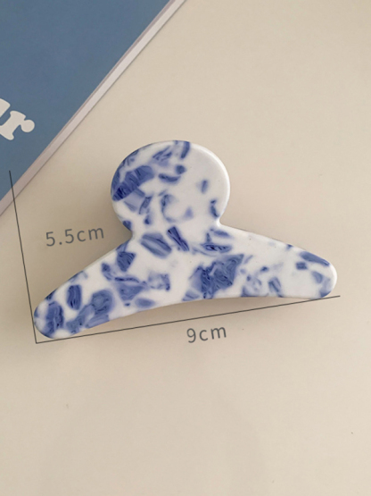 New vintage blue and white blue and white porcelain pattern hairpin-chiquechics