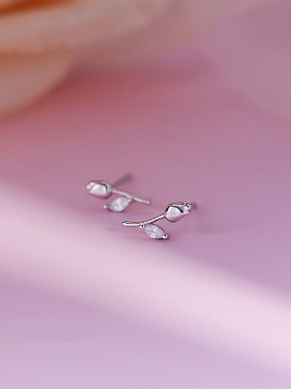 New flower earrings, personalized and elegant tulip earrings-chiquechics