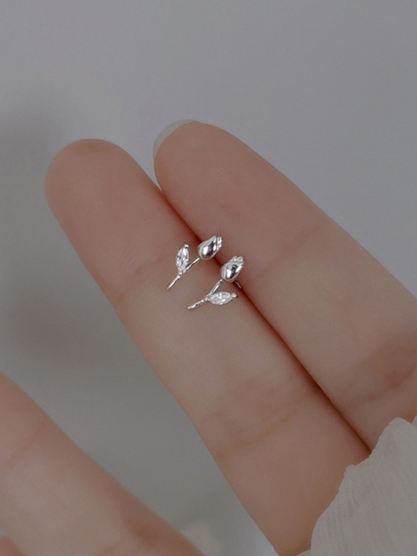 New flower earrings, personalized and elegant tulip earrings-chiquechics