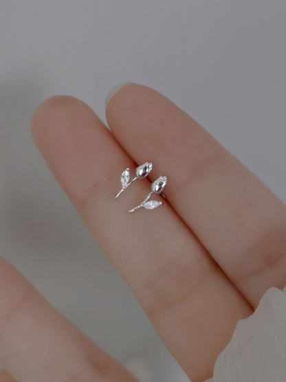 New flower earrings, personalized and elegant tulip earrings-chiquechics