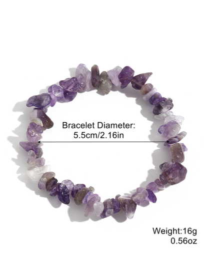 Bohemian Colorful Gravel Bracelet Natural Stone Bracelet-chiquechics