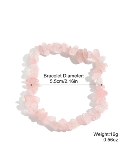 Bohemian Colorful Gravel Bracelet Natural Stone Bracelet-chiquechics