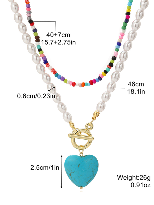 Five-pointed star stacked zircon metal necklace multi-layer necklace new style-chiquechics
