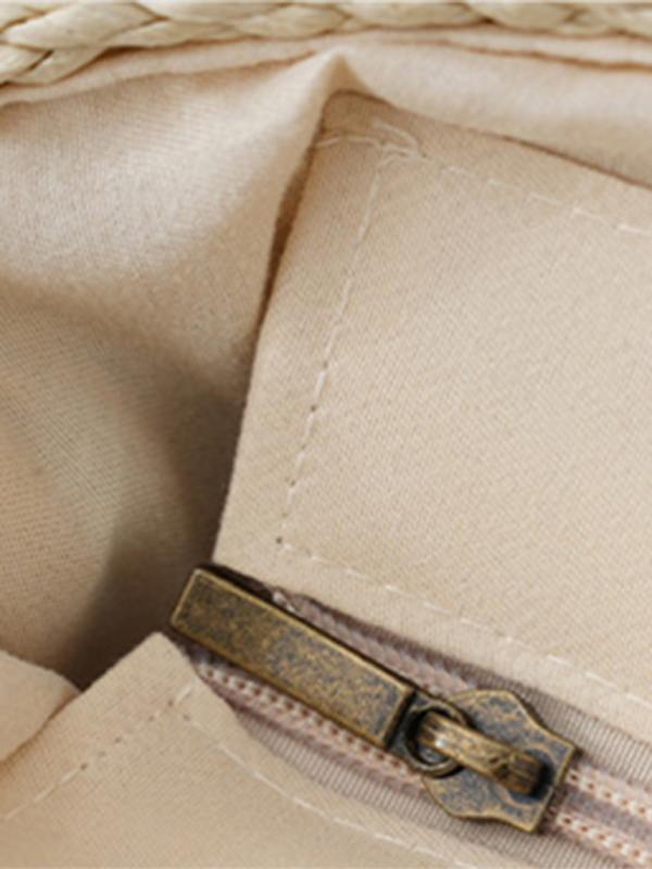 New single shoulder straw bag casual fashion beach vacation large capacity handbag tote bag-chiquechics