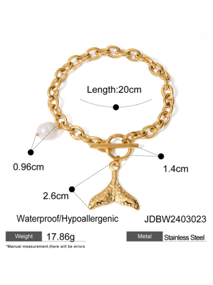 New beach style ocean starfish pearl shell conch bracelet jewelry-chiquechics