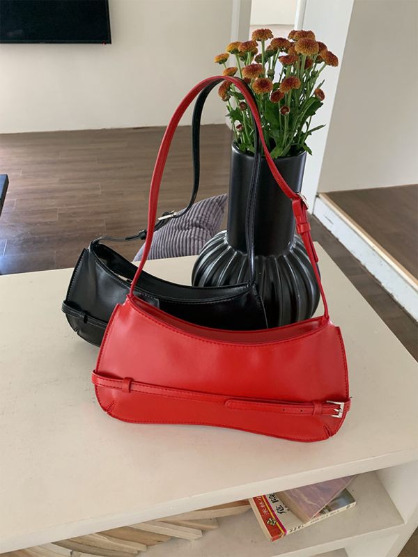 Fashion shoulder bag retro baguette bag