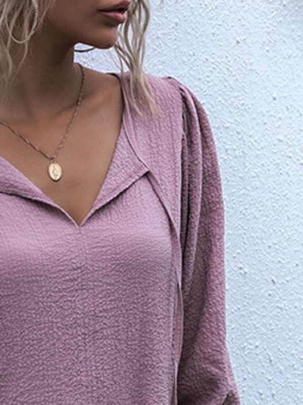 Casual Solid Woven Polyester Everyday Dress for Spring-Summer-chiquechics