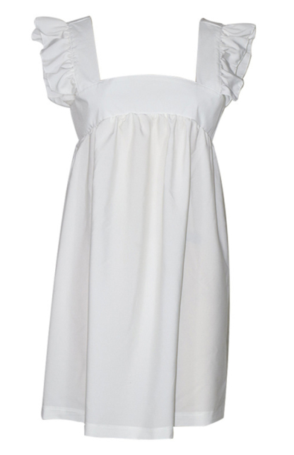 Casual Loose Solid Color Vest Skirt-chiquechics