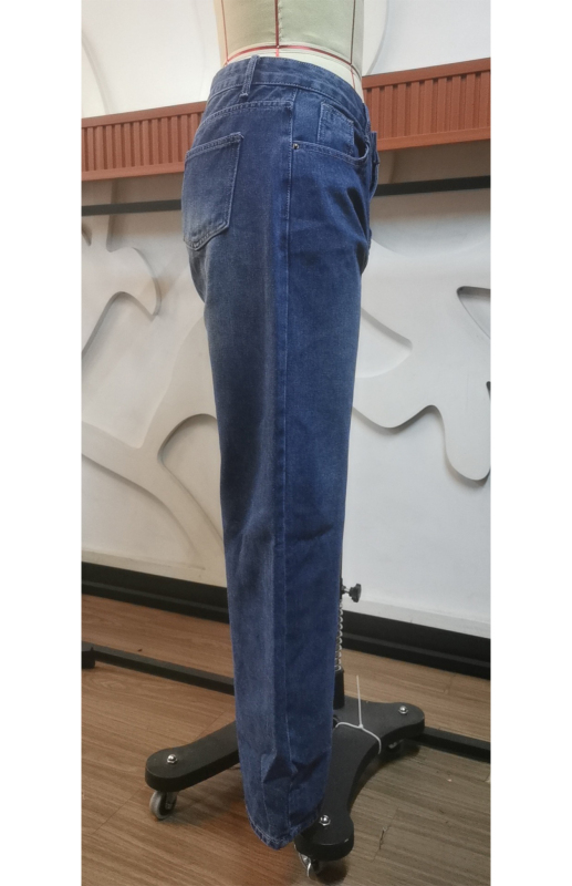 Women's Skinny Straight Tube Washed Mid-Waist Jeans-chiquechics