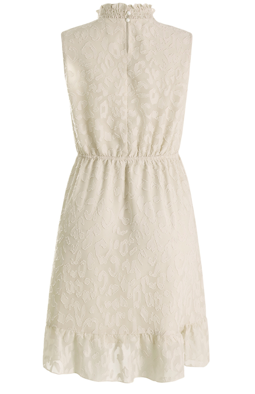 Ladies Spring Summer Fashion Chiffon Lace Jacquard Dress-chiquechics