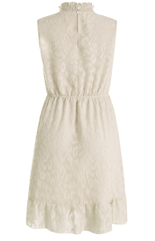 Ladies Spring Summer Fashion Chiffon Lace Jacquard Dress-chiquechics