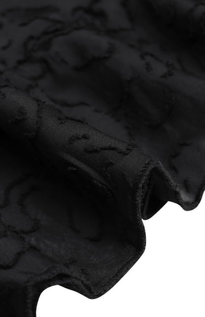 Ladies Spring Summer Fashion Chiffon Lace Jacquard Dress-chiquechics