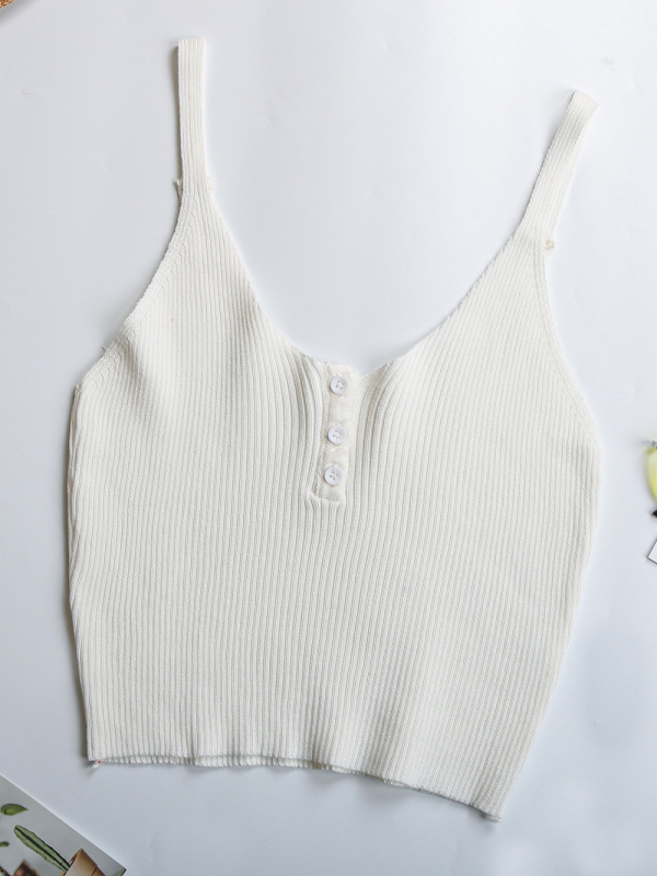 Cropped Sexy Crop Top Solid Color Camisole Babes-chiquechics