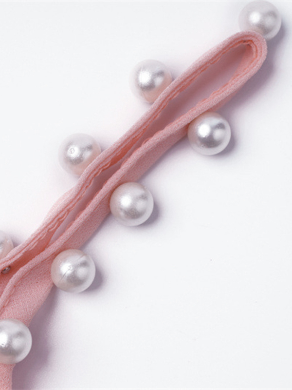 Women's New Chiffon Pleated Pearl Camisole Top-chiquechics