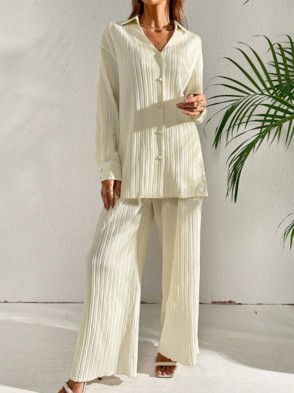 Women Lapel Collar Loose Cardigan Casual Long Sleeve Fashion Suit-chiquechics