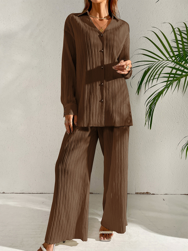 Women Lapel Collar Loose Cardigan Casual Long Sleeve Fashion Suit-chiquechics