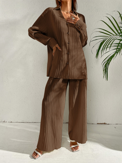 Women Lapel Collar Loose Cardigan Casual Long Sleeve Fashion Suit-chiquechics