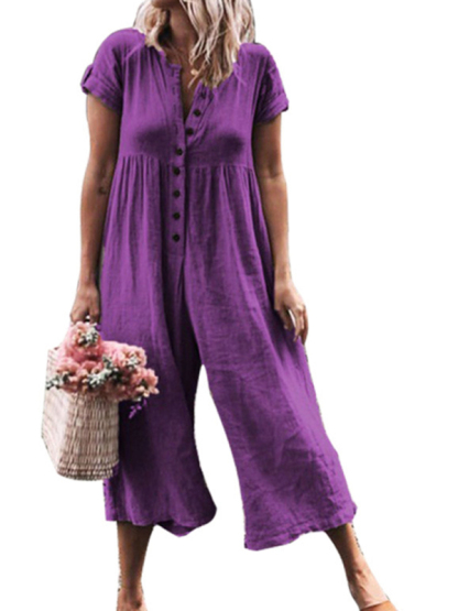 New casual and comfortable multi-color multi-friend wide-leg pants-chiquechics