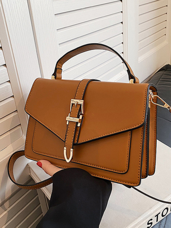 Retro shoulder handbag all-match crossbody small square bag-chiquechics