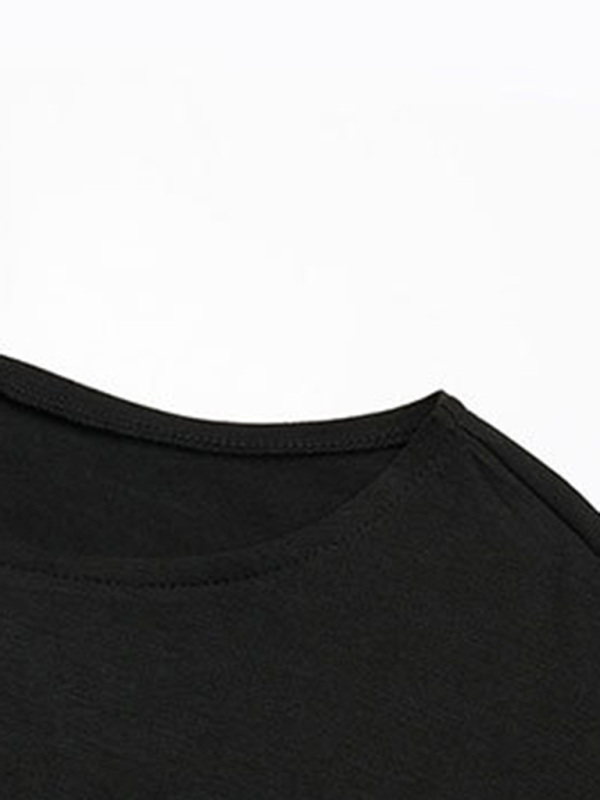 Ruched dress with irregular hem wrapping hip skirt-chiquechics