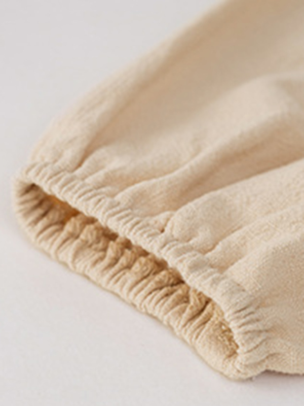 Temperament casual suit solid color long-sleeved top loose trousers-chiquechics