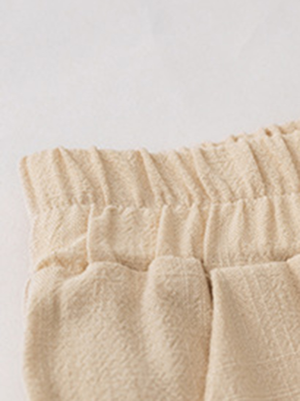 Temperament casual suit solid color long-sleeved top loose trousers-chiquechics