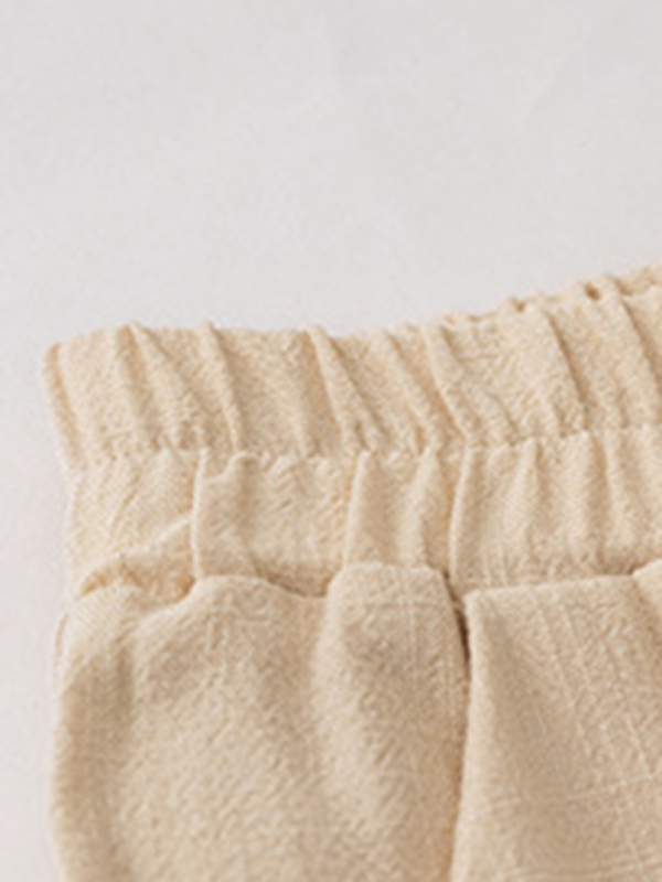 Temperament casual suit solid color long-sleeved top loose trousers-chiquechics