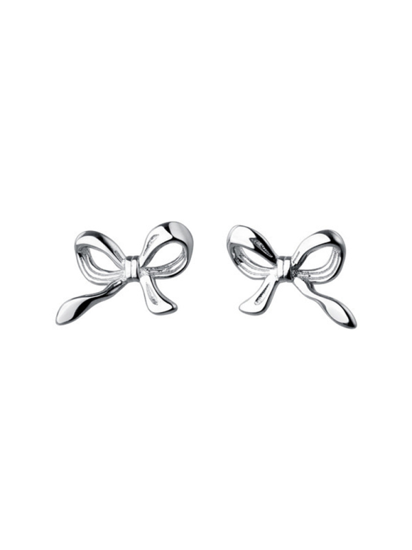 New retro bow earrings, elegant and high-end earrings, simple earrings for women-chiquechics