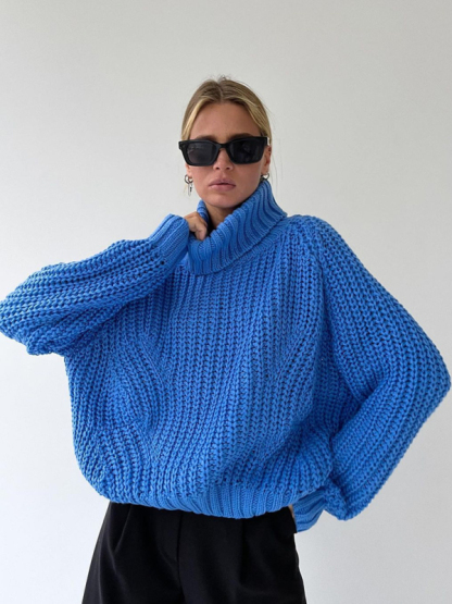 New women's loose casual versatile long-sleeved sweater-chiquechics