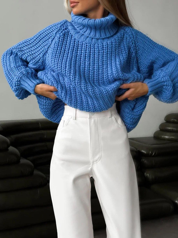 New women's loose casual versatile long-sleeved sweater-chiquechics