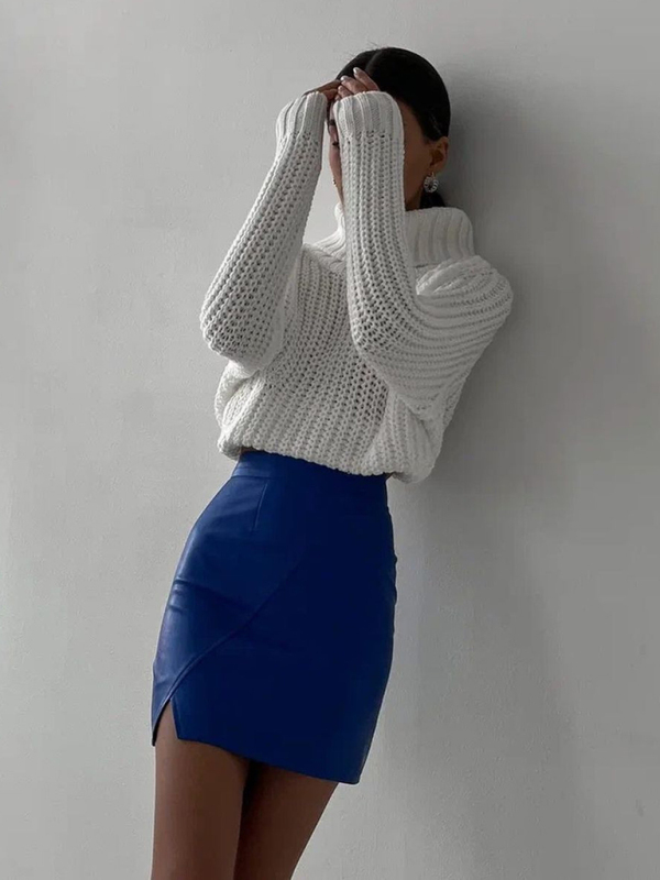 New women's loose casual versatile long-sleeved sweater-chiquechics