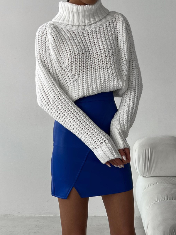 New women's loose casual versatile long-sleeved sweater-chiquechics
