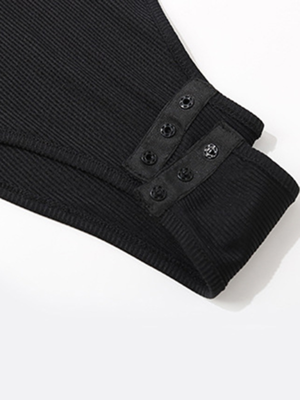 Women's Geometric Print Fashion Long Sleeve bodysuit-chiquechics