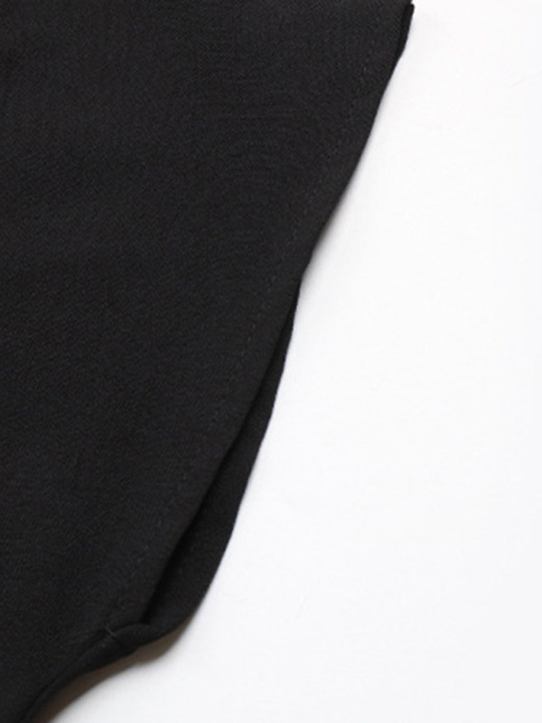 Women's V-neck pleated dropped shoulder elegant bodysuit-chiquechics