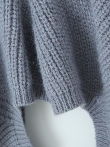 New sexy off-shoulder short sweater hot girl turtleneck pullover sweater-chiquechics