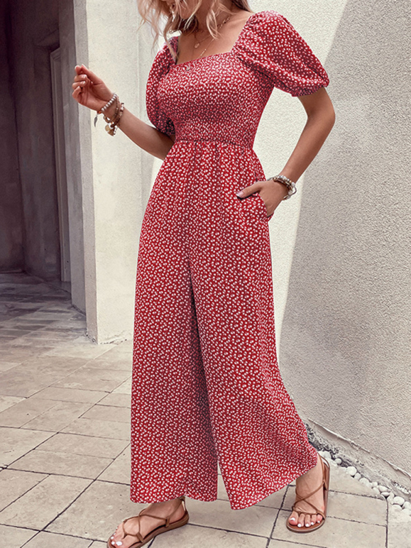 Women's New Fashion Printed Jumpsuit-chiquechics