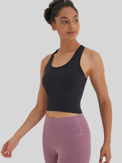 New tight-fitting, high-elastic and beautiful back sports, leisure and versatile yoga vest-chiquechics