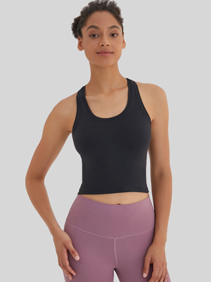 New tight-fitting, high-elastic and beautiful back sports, leisure and versatile yoga vest-chiquechics