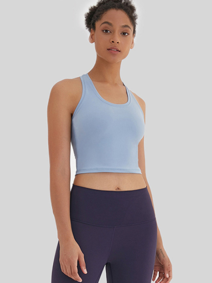 New tight-fitting, high-elastic and beautiful back sports, leisure and versatile yoga vest-chiquechics