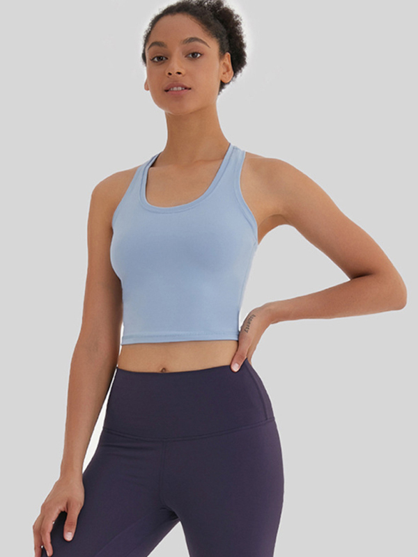 New tight-fitting, high-elastic and beautiful back sports, leisure and versatile yoga vest-chiquechics