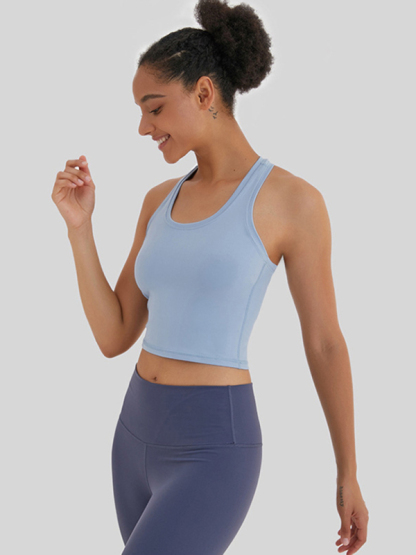 New tight-fitting, high-elastic and beautiful back sports, leisure and versatile yoga vest-chiquechics