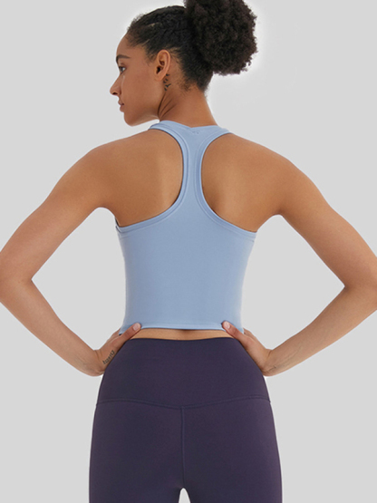 New tight-fitting, high-elastic and beautiful back sports, leisure and versatile yoga vest-chiquechics
