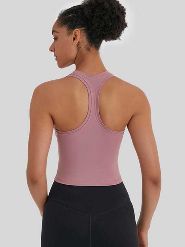 New tight-fitting, high-elastic and beautiful back sports, leisure and versatile yoga vest-chiquechics