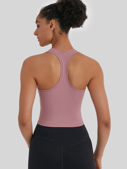 New tight-fitting, high-elastic and beautiful back sports, leisure and versatile yoga vest-chiquechics