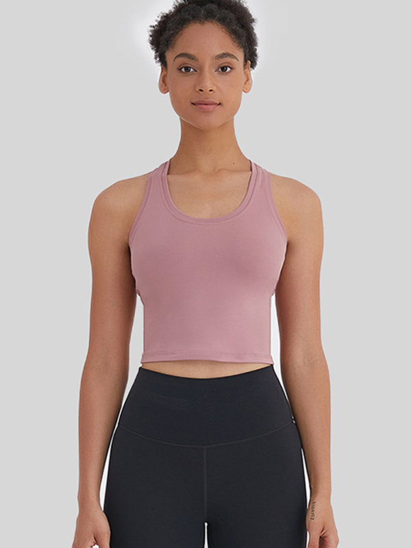 New tight-fitting, high-elastic and beautiful back sports, leisure and versatile yoga vest-chiquechics