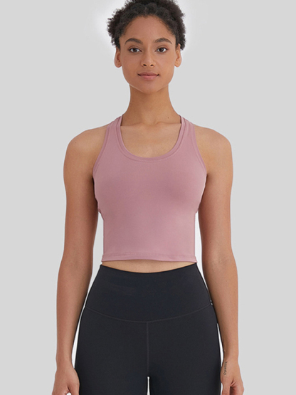 New tight-fitting, high-elastic and beautiful back sports, leisure and versatile yoga vest-chiquechics