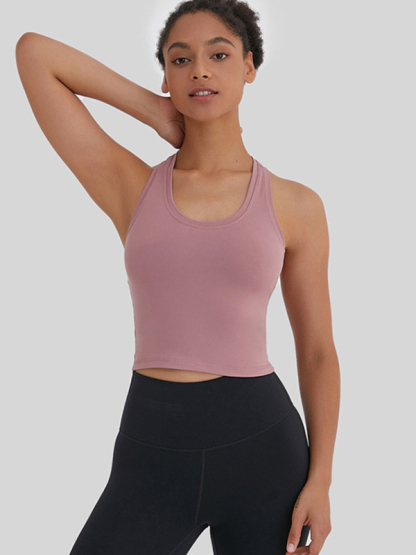 New tight-fitting, high-elastic and beautiful back sports, leisure and versatile yoga vest-chiquechics