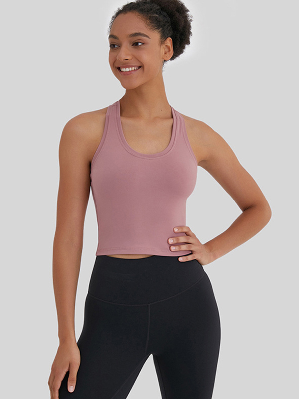 New tight-fitting, high-elastic and beautiful back sports, leisure and versatile yoga vest-chiquechics