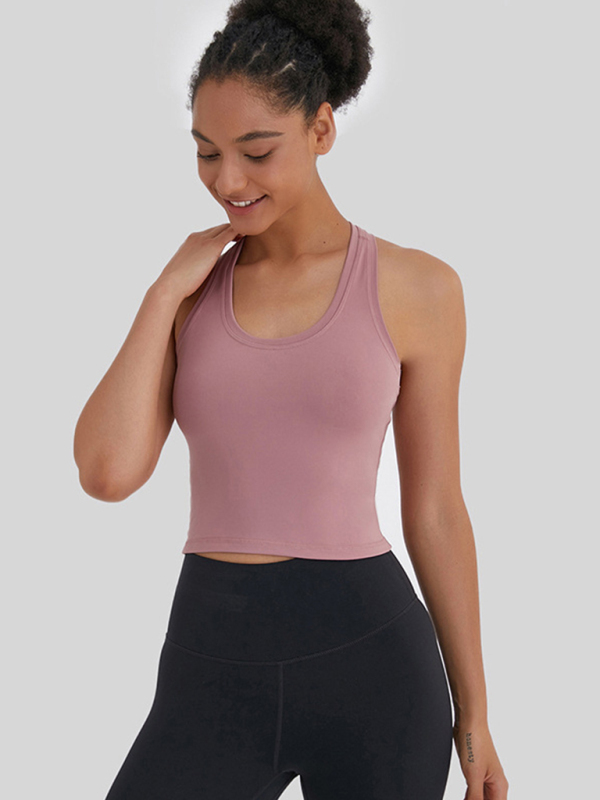 New tight-fitting, high-elastic and beautiful back sports, leisure and versatile yoga vest-chiquechics